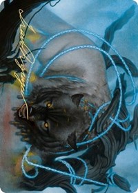 Bind the Monster Art Card (Gold-Stamped Signature) [Kaldheim: Art Series] | Gamer Loot