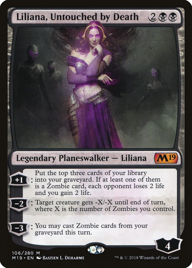 Liliana, Untouched by Death [Core Set 2019] | Gamer Loot