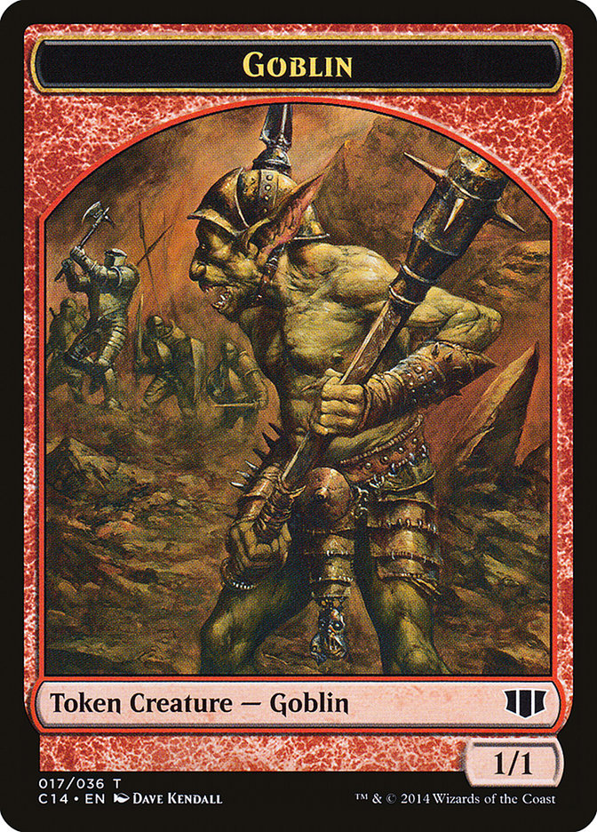 Goblin // Goat Double-sided Token [Commander 2014 Tokens] | Gamer Loot