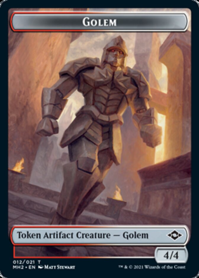 Golem Token // Treasure Token (21) [Modern Horizons 2 Tokens] | Gamer Loot