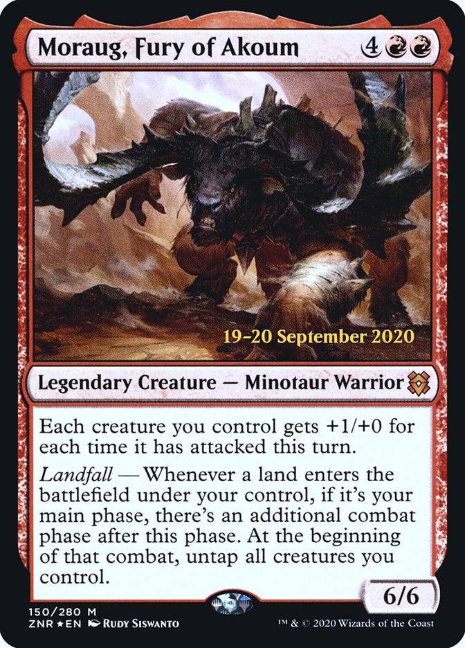 Moraug, Fury of Akoum [Zendikar Rising Prerelease Promos] | Gamer Loot