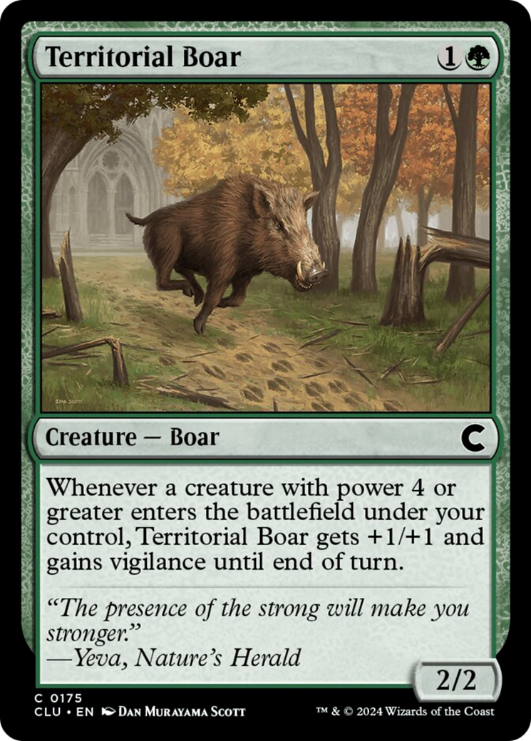 Territorial Boar [Ravnica: Clue Edition] | Gamer Loot