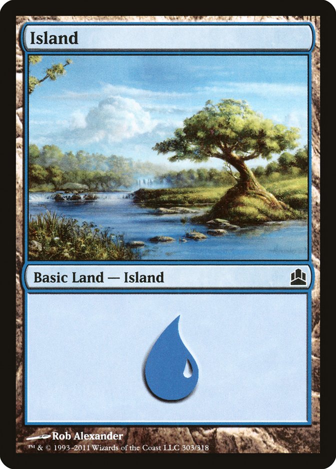 Island (303) [Commander 2011] | Gamer Loot