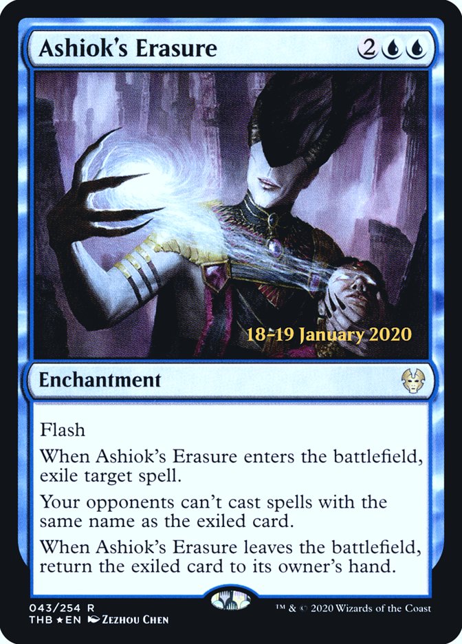 Ashiok's Erasure [Theros Beyond Death Prerelease Promos] | Gamer Loot