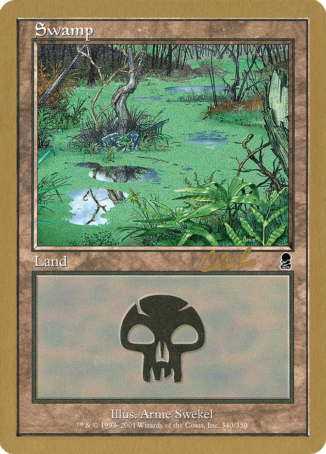 Swamp (cr340) (Carlos Romao) [World Championship Decks 2002] | Gamer Loot