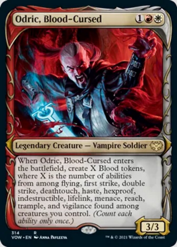 Odric, Blood-Cursed (Showcase Fang Frame) [Innistrad: Crimson Vow] | Gamer Loot