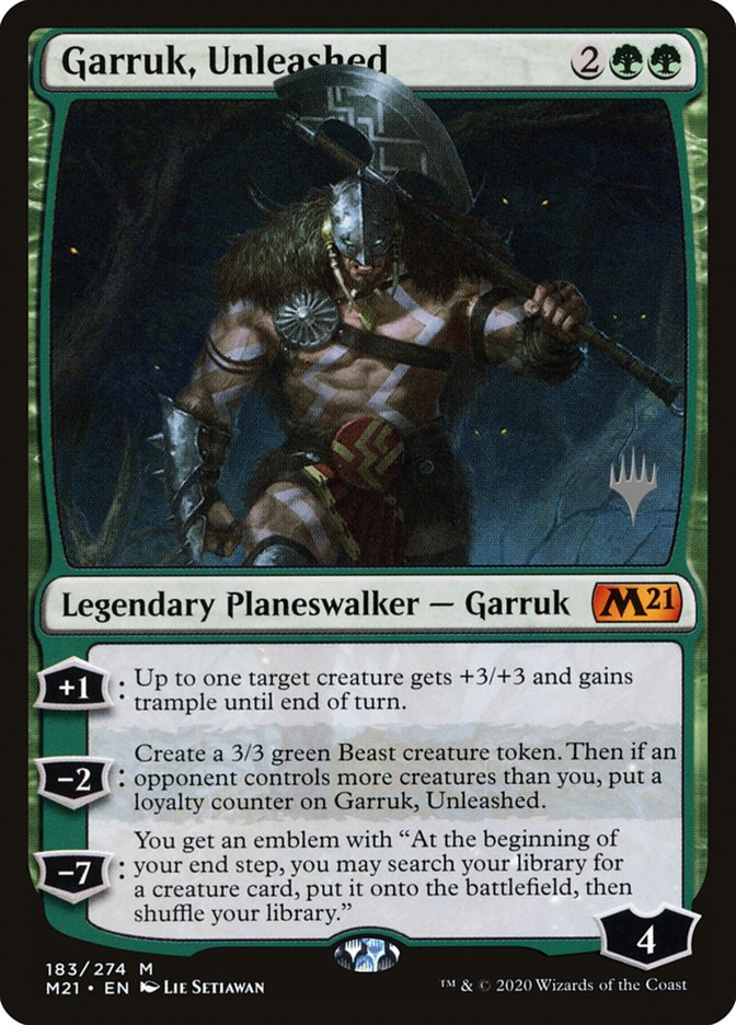 Garruk, Unleashed (Promo Pack) [Core Set 2021 Promos] | Gamer Loot