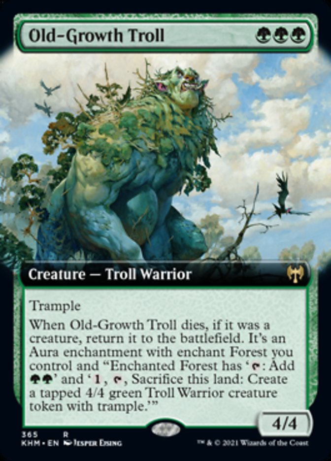 Old-Growth Troll (Extended Art) [Kaldheim] | Gamer Loot