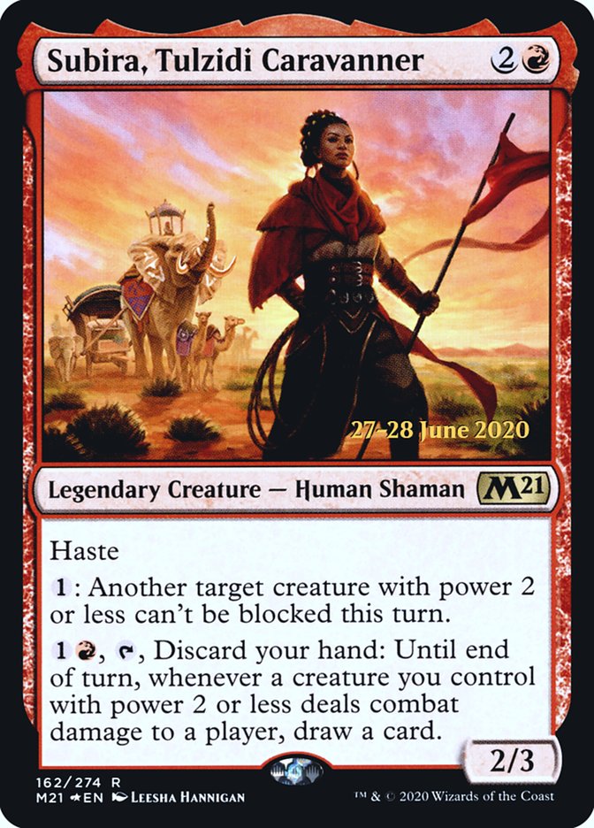 Subira, Tulzidi Caravanner  [Core Set 2021 Prerelease Promos] | Gamer Loot