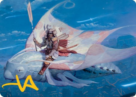 Sky-Blessed Samurai Art Card (Gold-Stamped Signature) [Kamigawa: Neon Dynasty Art Series] | Gamer Loot