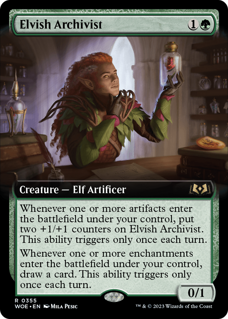 Elvish Archivist (Extended Art) [Wilds of Eldraine] | Gamer Loot