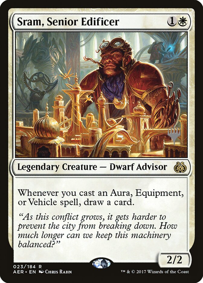 Sram, Senior Edificer [Aether Revolt Promos] | Gamer Loot