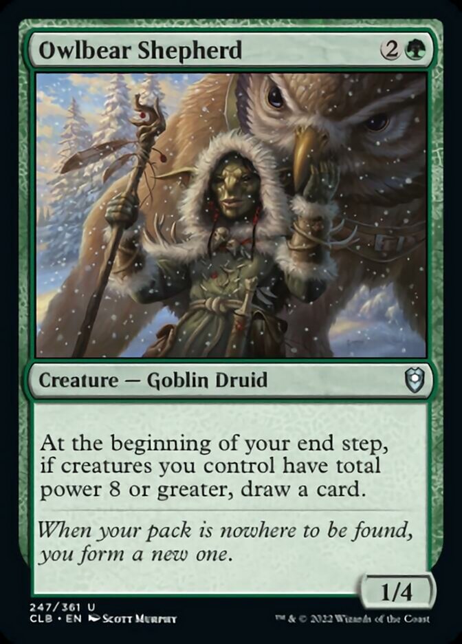 Owlbear Shepherd [Commander Legends: Battle for Baldur's Gate] | Gamer Loot