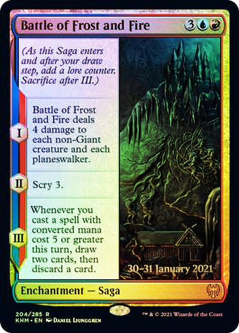 Battle of Frost and Fire [Kaldheim Prerelease Promos] | Gamer Loot