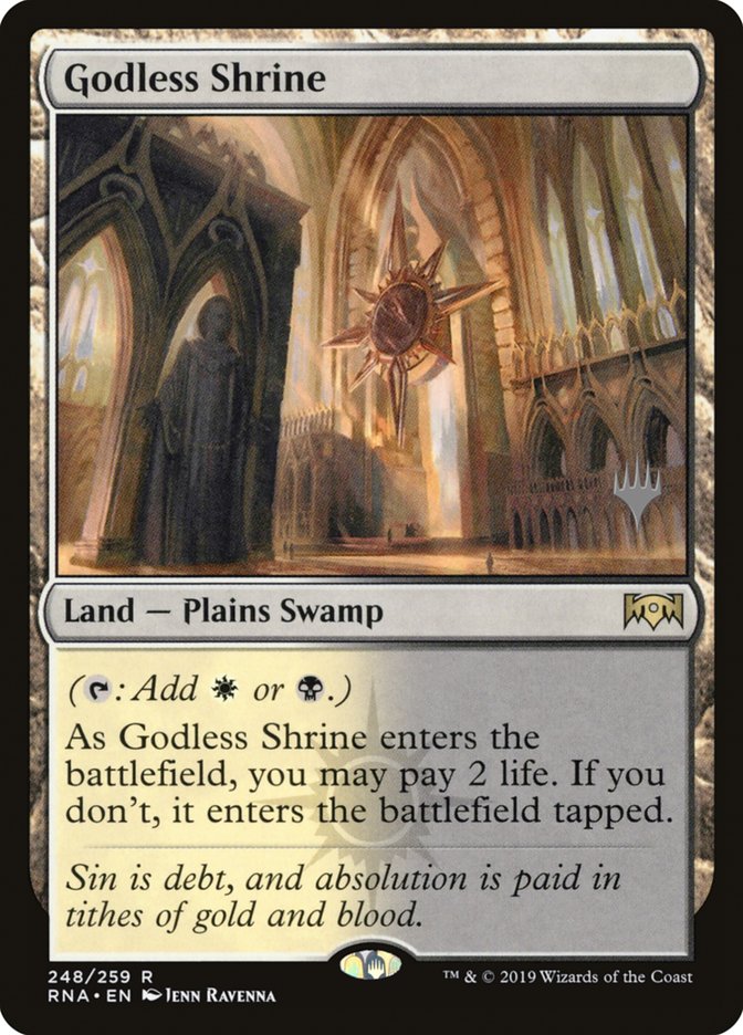 Godless Shrine (Promo Pack) [Ravnica Allegiance Promos] | Gamer Loot