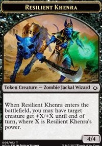 Resilient Khenra // Zombie Double-sided Token [Hour of Devastation Tokens] | Gamer Loot