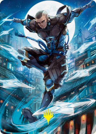 Kaito Shizuki 1 Art Card (Gold-Stamped Signature) [Kamigawa: Neon Dynasty Art Series] | Gamer Loot