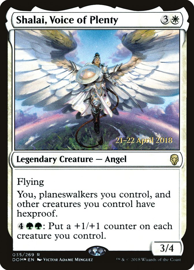 Shalai, Voice of Plenty  [Dominaria Prerelease Promos] | Gamer Loot