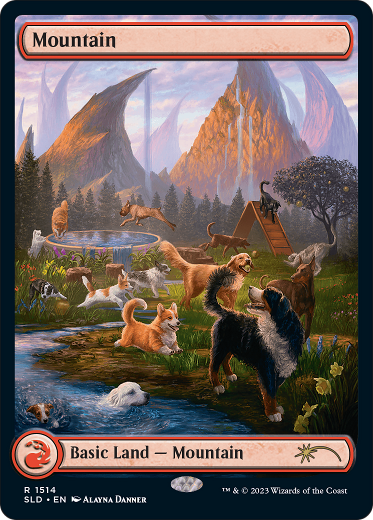 Mountain (1514) [Secret Lair Commander Deck: Raining Cats and Dogs] | Gamer Loot