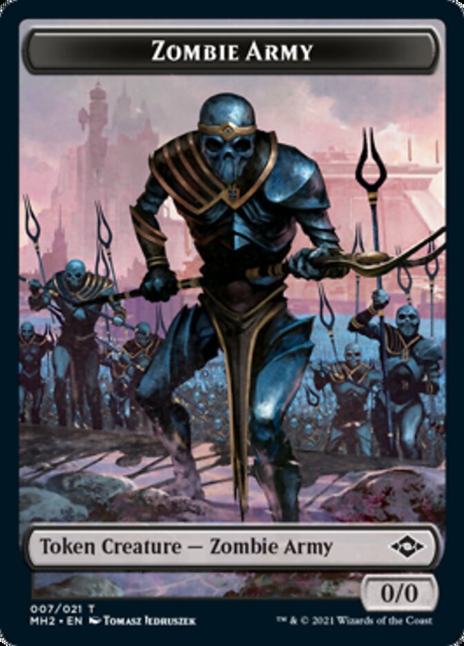 Zombie Army Token [Modern Horizons 2 Tokens] | Gamer Loot