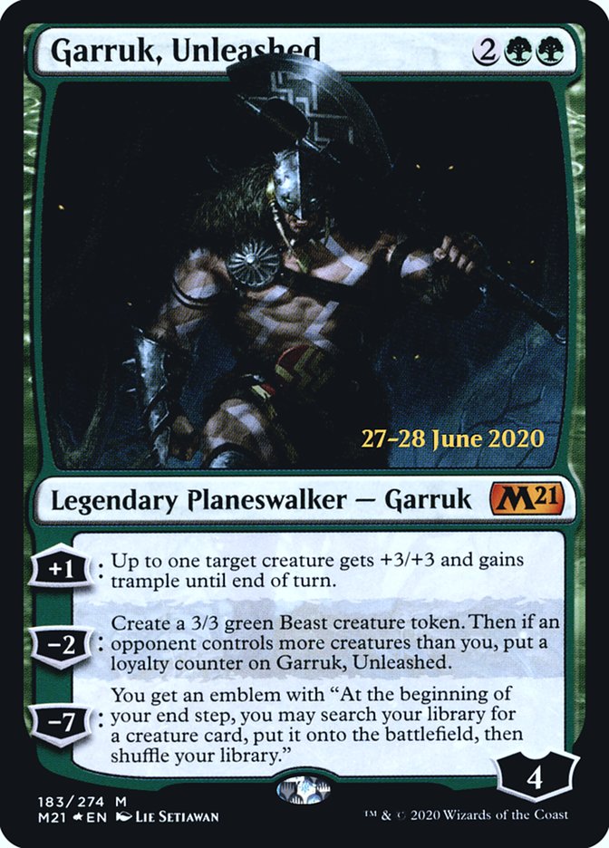 Garruk, Unleashed  [Core Set 2021 Prerelease Promos] | Gamer Loot