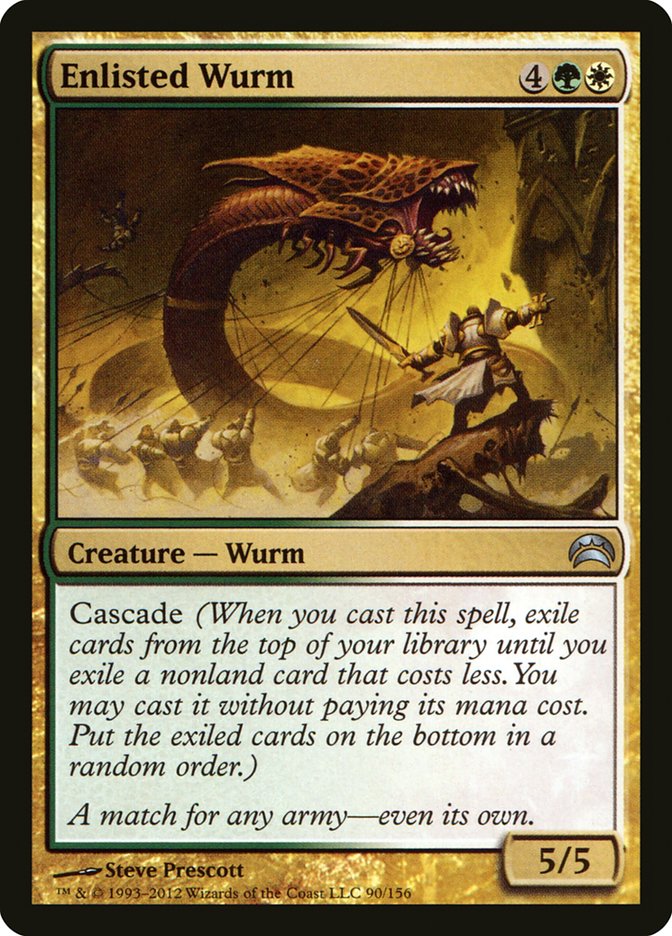Enlisted Wurm [Planechase 2012] | Gamer Loot