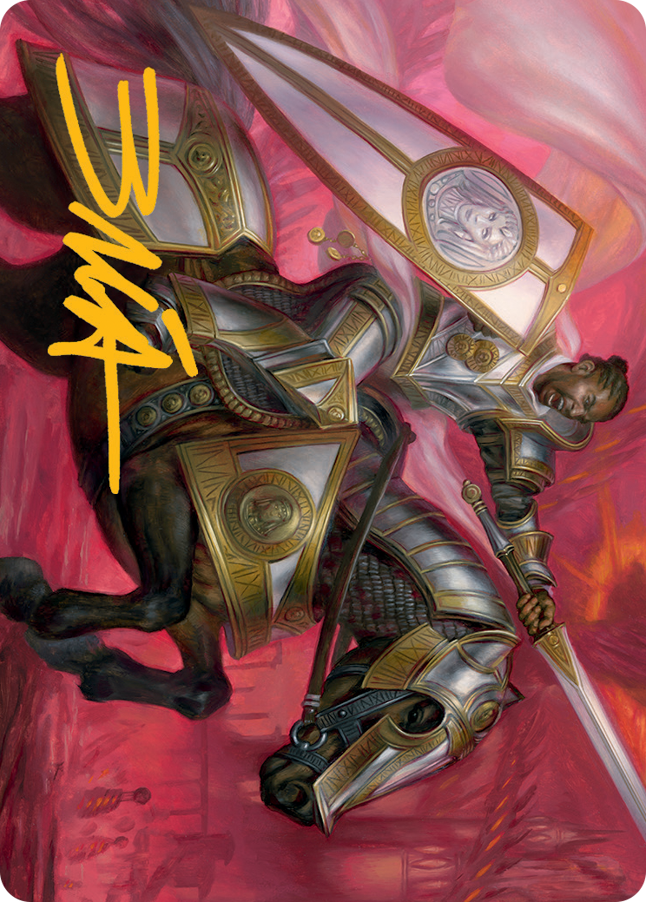 Sigiled Sentinel Art Card (Gold-Stamped Signature) [March of the Machine Art Series] | Gamer Loot