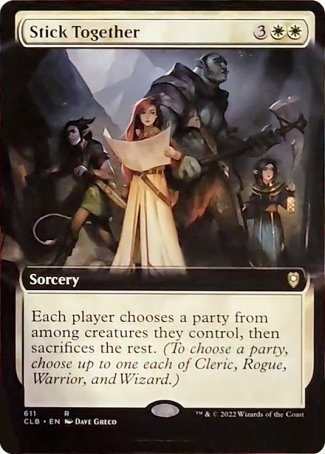 Stick Together (Extended Art) [Commander Legends: Battle for Baldur's Gate] | Gamer Loot