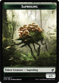 Saproling // Manifest Double-sided Token [Commander 2019 Tokens] | Gamer Loot