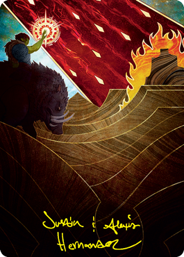 Stone Rain Art Card (Gold-Stamped Signature) [Strixhaven: School of Mages Art Series] | Gamer Loot