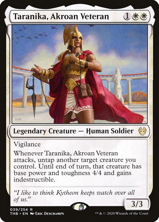 Taranika, Akroan Veteran [Theros Beyond Death] | Gamer Loot