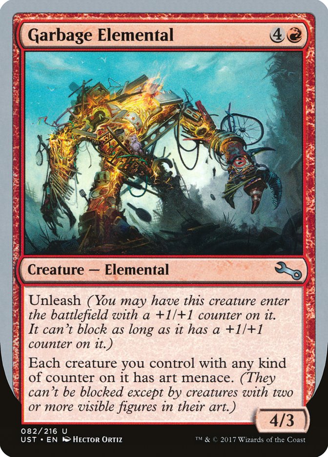 Garbage Elemental (4/3 Creature) [Unstable] | Gamer Loot