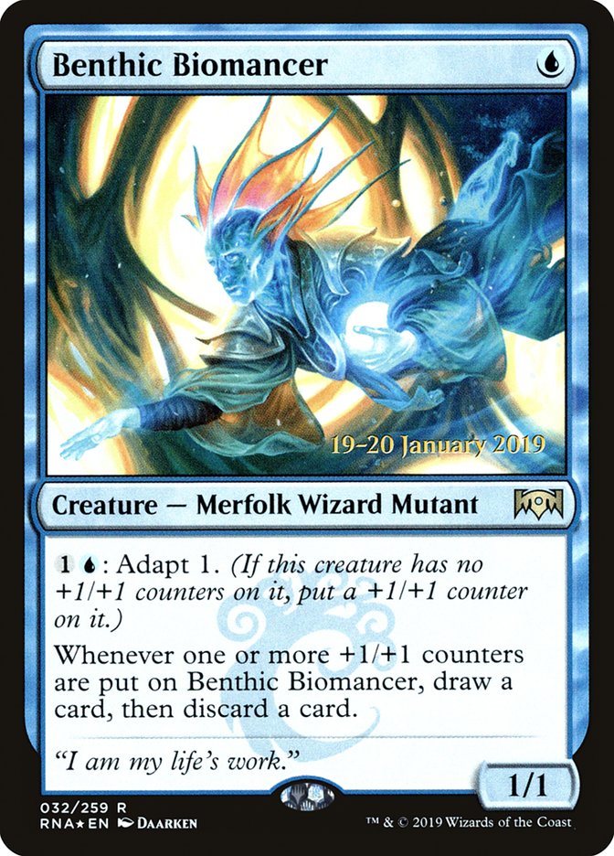 Benthic Biomancer [Ravnica Allegiance Prerelease Promos] | Gamer Loot