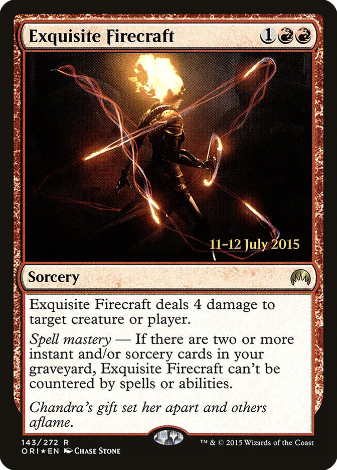 Exquisite Firecraft [Magic Origins Prerelease Promos] | Gamer Loot