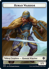 Insect // Human Warrior Double-Sided Token [Starter Commander Decks] | Gamer Loot