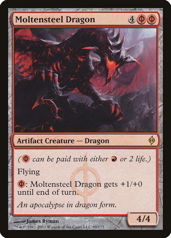 Moltensteel Dragon [New Phyrexia] | Gamer Loot