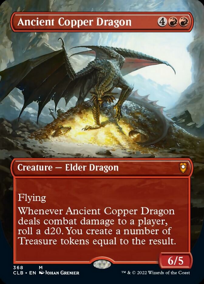 Ancient Copper Dragon (Borderless Alternate Art) [Commander Legends: Battle for Baldur's Gate] | Gamer Loot