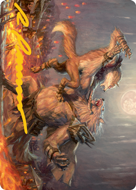 Duel for Dominance Art Card (Gold-Stamped Signature) [Innistrad: Midnight Hunt Art Series] | Gamer Loot