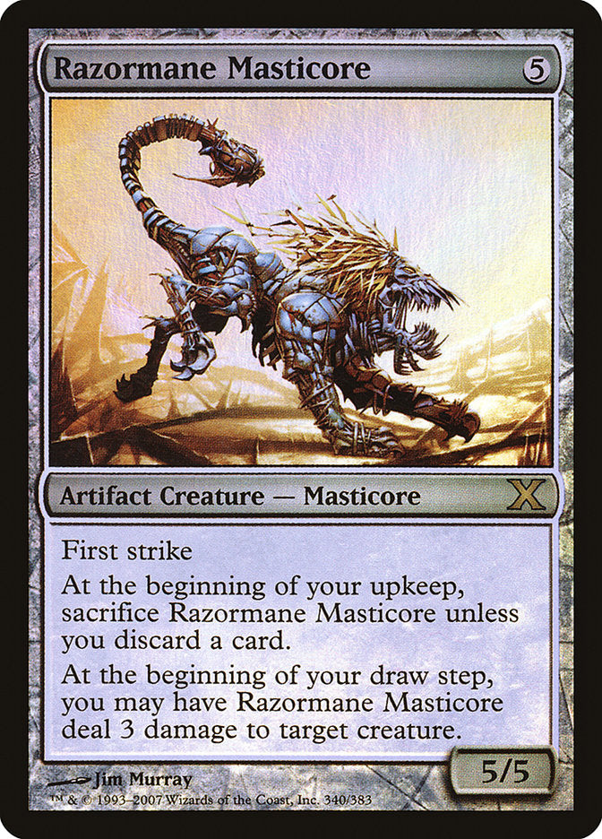 Razormane Masticore (Premium Foil) [Tenth Edition] | Gamer Loot