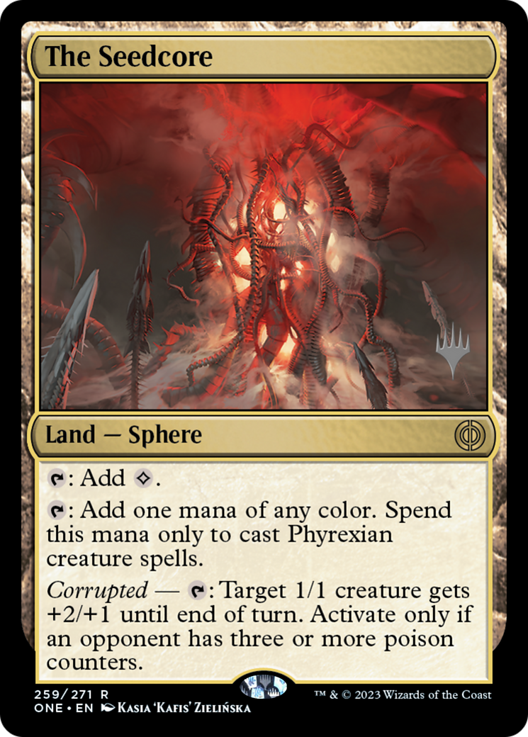 The Seedcore (Promo Pack) [Phyrexia: All Will Be One Promos] | Gamer Loot