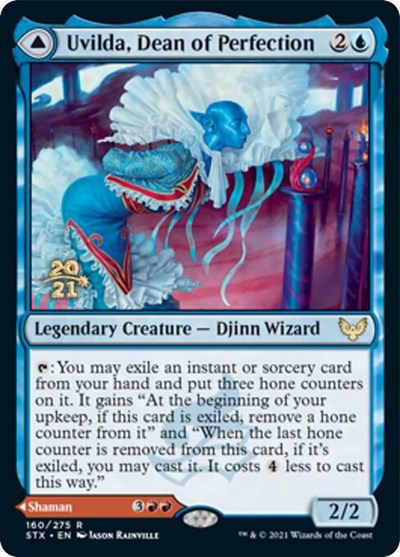 Uvilda, Dean of Perfection // Nassari, Dean of Expression [Strixhaven: School of Mages Prerelease Promos] | Gamer Loot