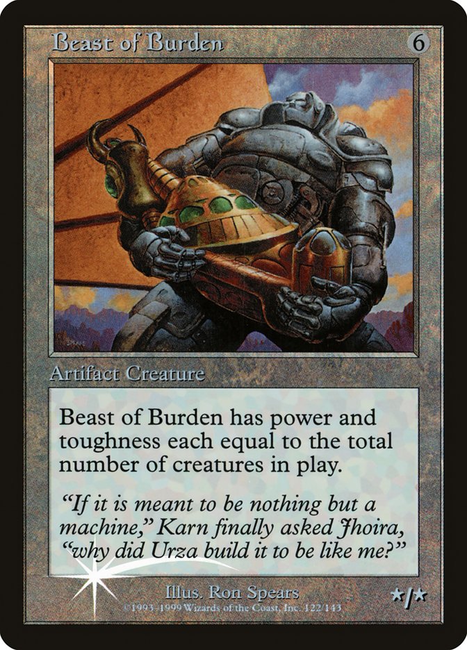 Beast of Burden (Misprinted) [Urza's Legacy Promos] | Gamer Loot