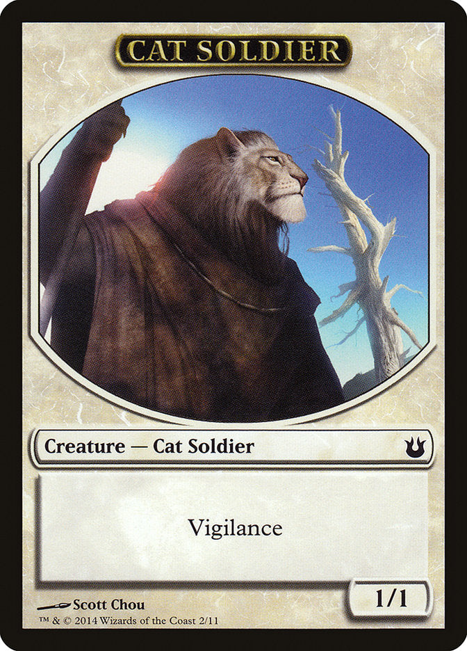 Cat Soldier [Born of the Gods Tokens] | Gamer Loot