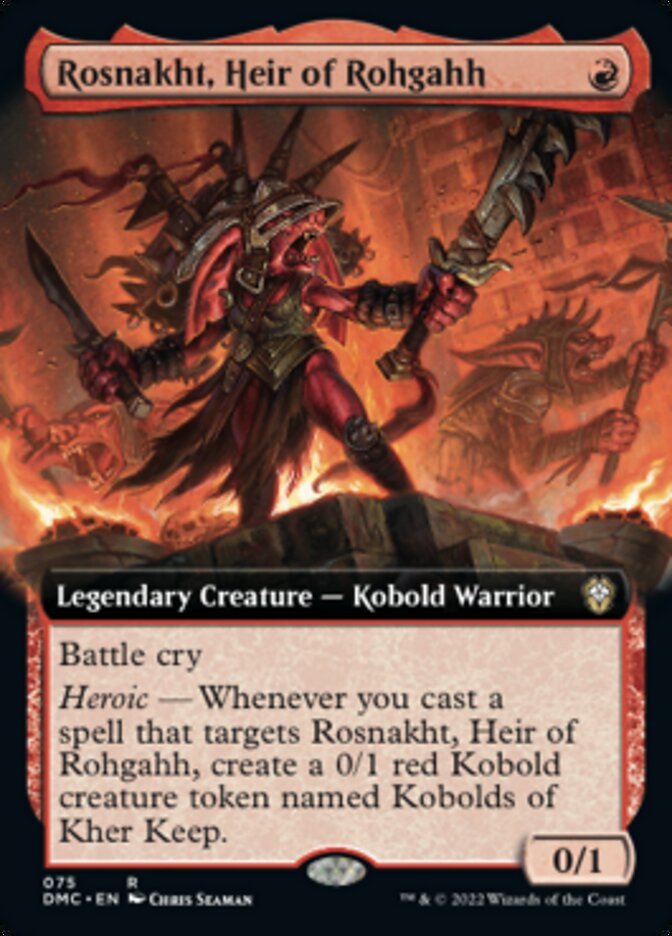 Rosnakht, Heir of Rohgahh (Extended Art) [Dominaria United Commander] | Gamer Loot