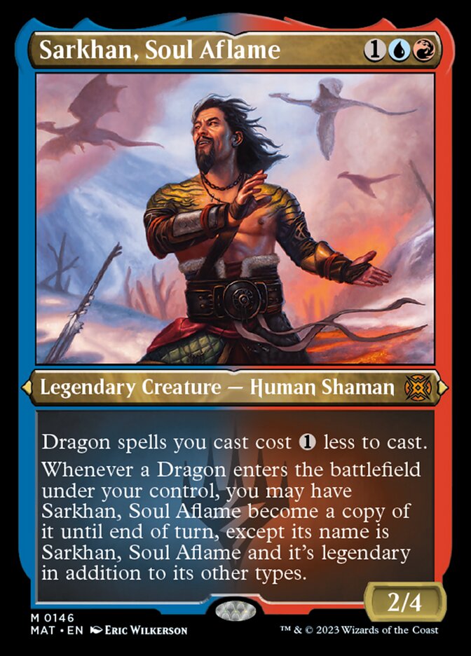 Sarkhan, Soul Aflame (Foil Etched) [March of the Machine: The Aftermath] | Gamer Loot