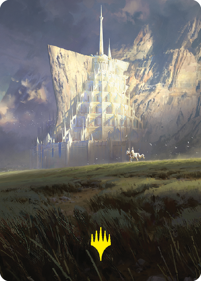 Minas Tirith Art Card (Gold-Stamped Signature) [The Lord of the Rings: Tales of Middle-earth Art Series] | Gamer Loot