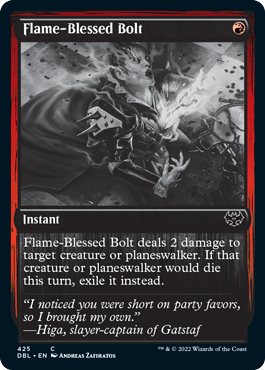 Flame-Blessed Bolt [Innistrad: Double Feature] | Gamer Loot