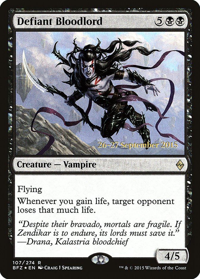 Defiant Bloodlord  [Battle for Zendikar Prerelease Promos] | Gamer Loot