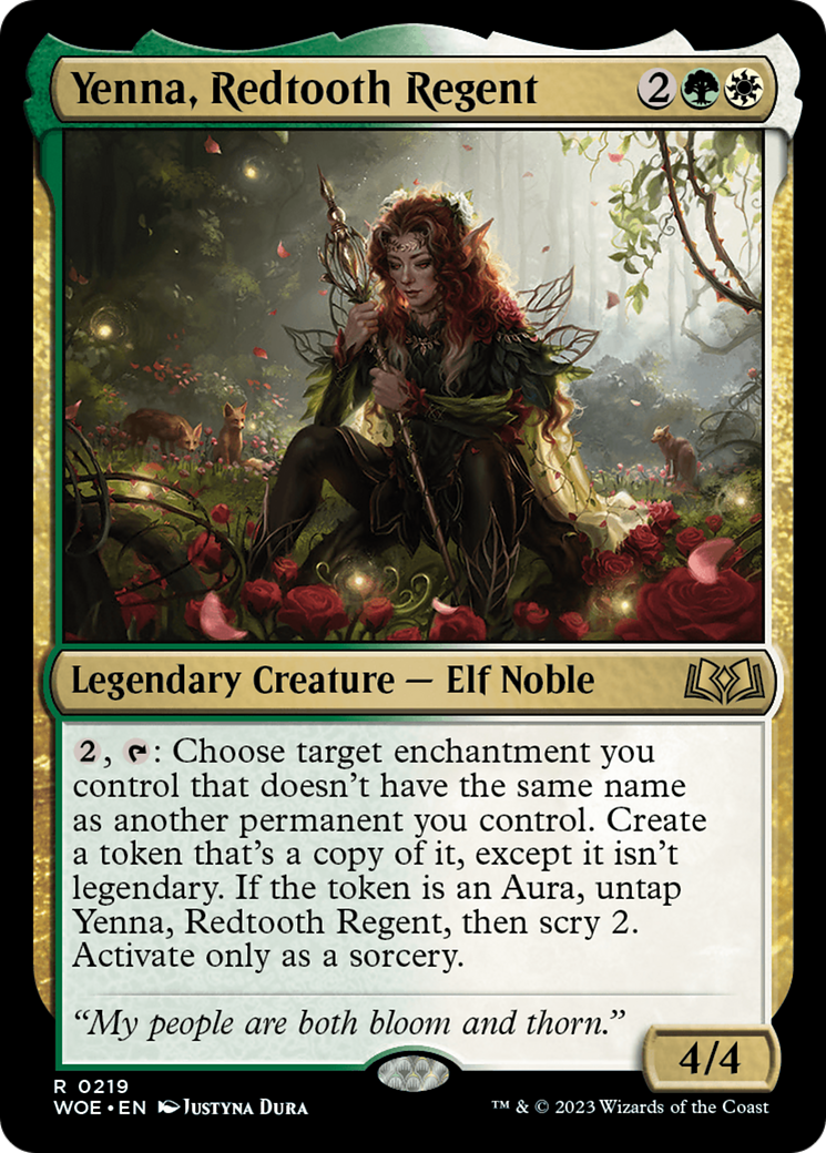 Yenna, Redtooth Regent [Wilds of Eldraine Prerelease Promos] | Gamer Loot