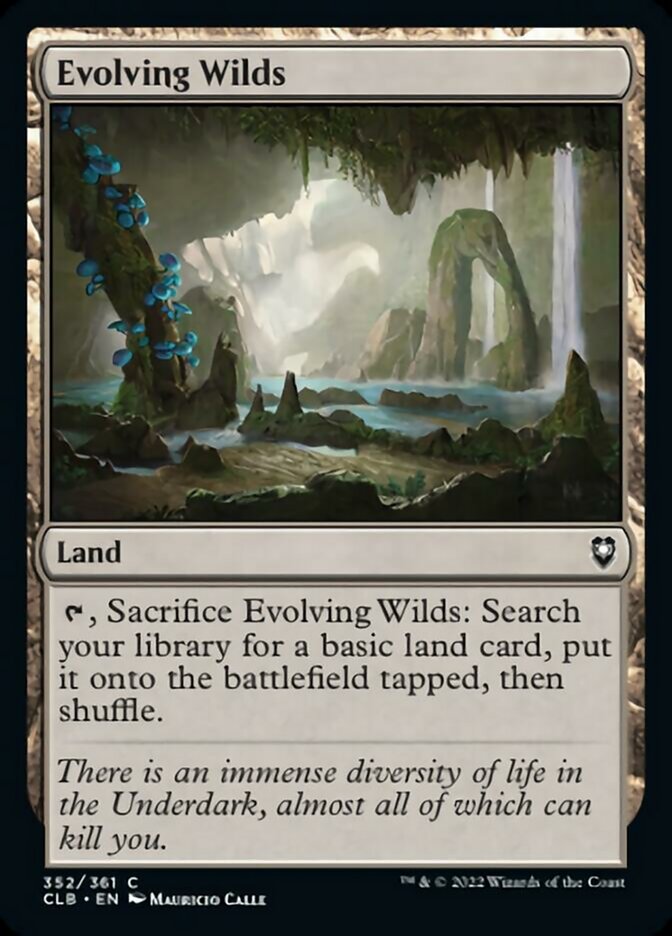 Evolving Wilds [Commander Legends: Battle for Baldur's Gate] | Gamer Loot